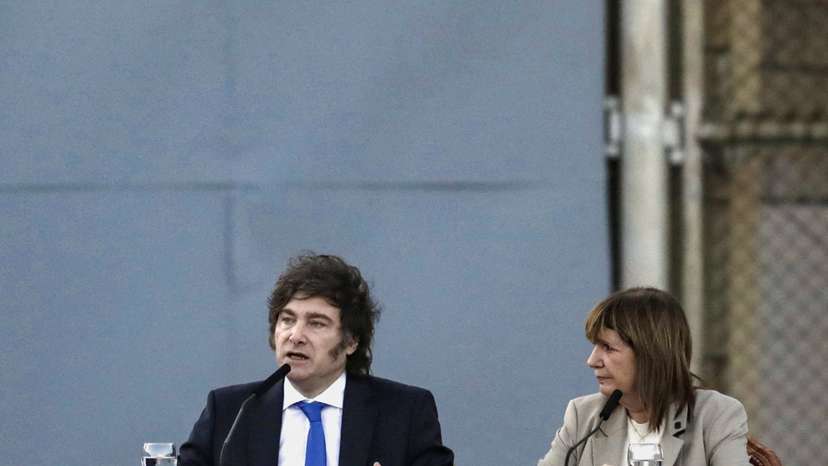 Argentina's President Javier Milei, presents a new Penal Code, in Buenos Aires