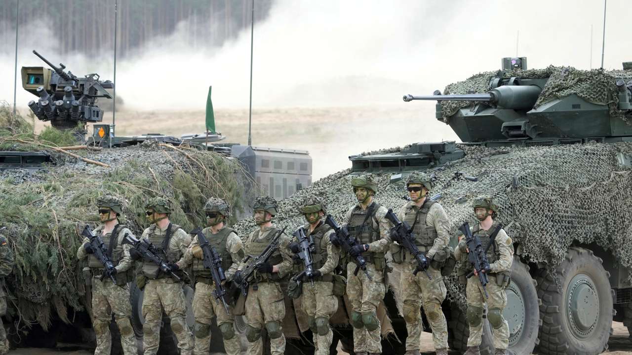 FILE PHOTO: Quadriga 2024 NATO military exercise in Pabrade