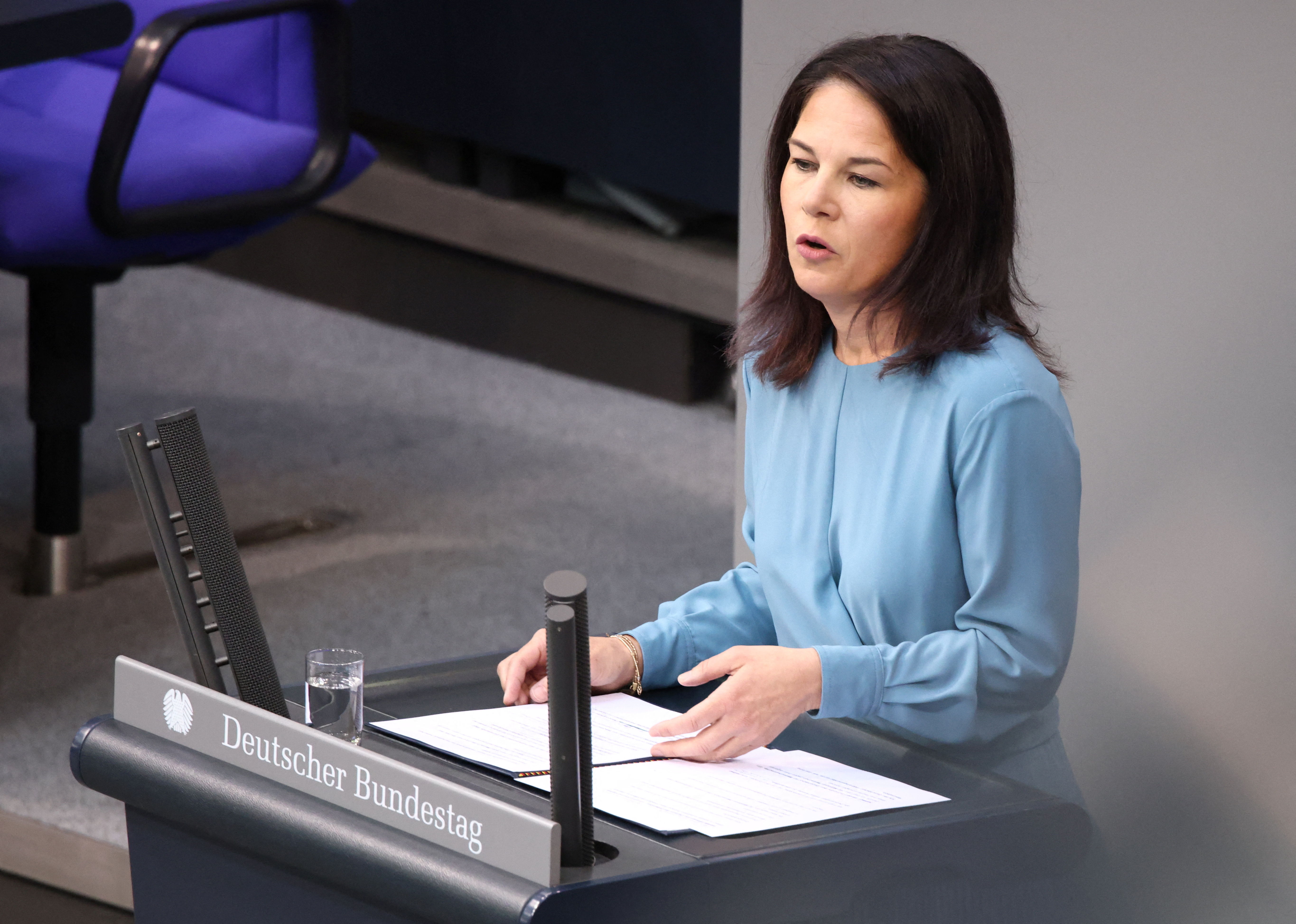Session of the lower house of parliament Bundestag in Berlin