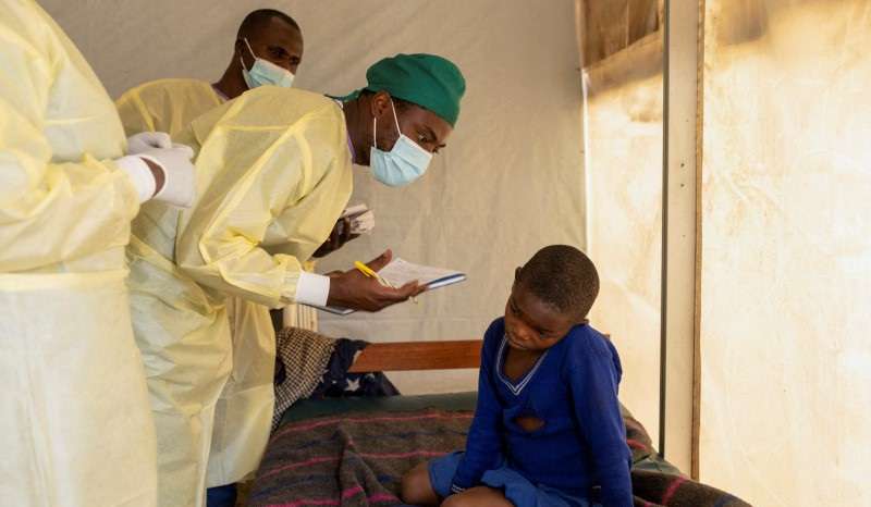 FILE PHOTO: Children at risk as mpox variant hits Congo displacement camps