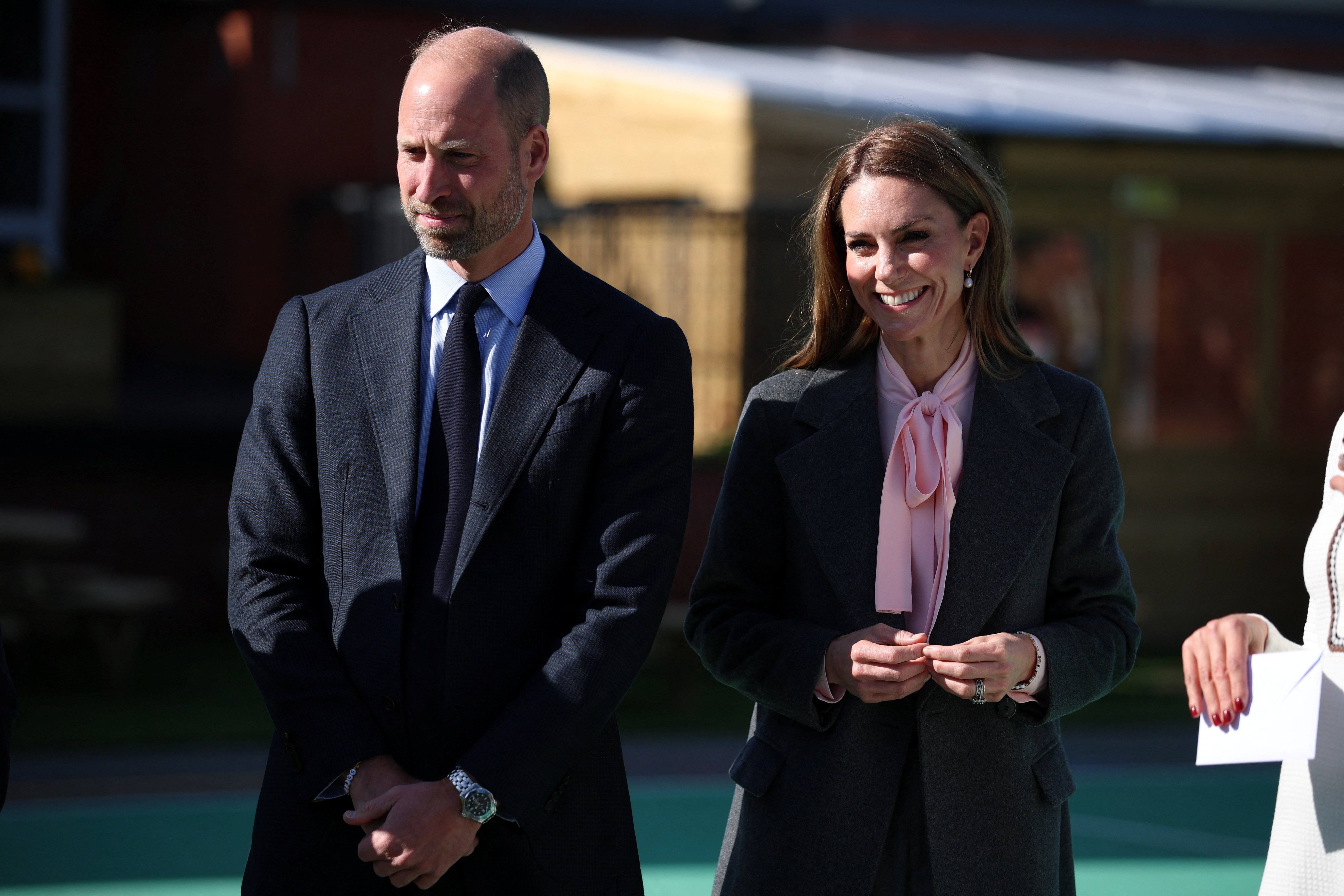 Britain's Prince William and Princess Catherine visit Southport