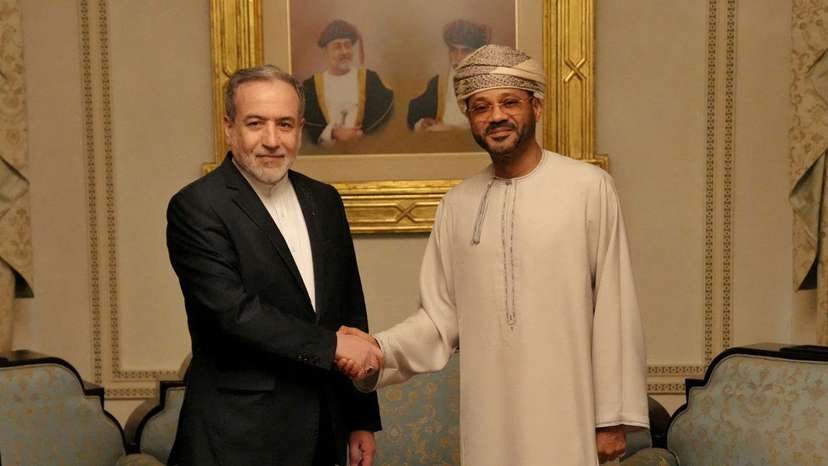 Iranian Foreign Minister Abbas Araghchi meets with Omani Foreign Minister Sayyid Badr Albusaidi in Muscat