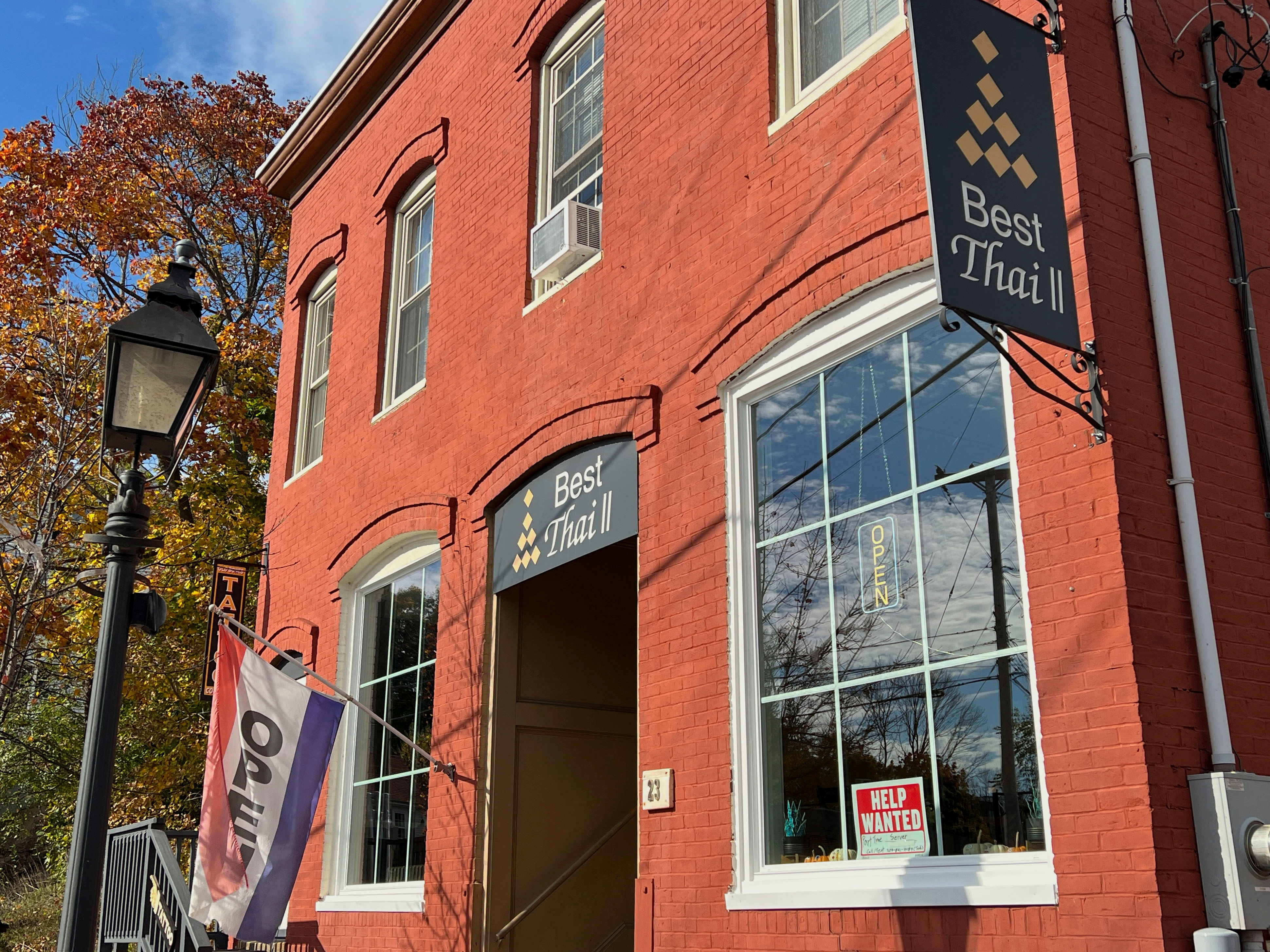 Pongsakorn Hanjitsuwan and his wife Samatchaya Limvathanalert, owners of Best Thai II restaurant, welcome customers in Bath, Maine