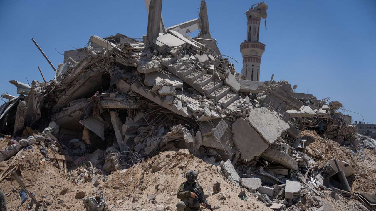 Israeli army operates in the southern Gaza Strip