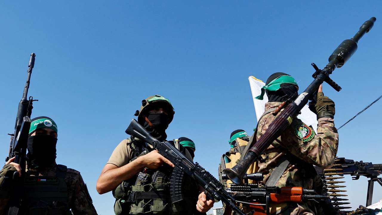 Hamas armed wing holds military parade in Gaza