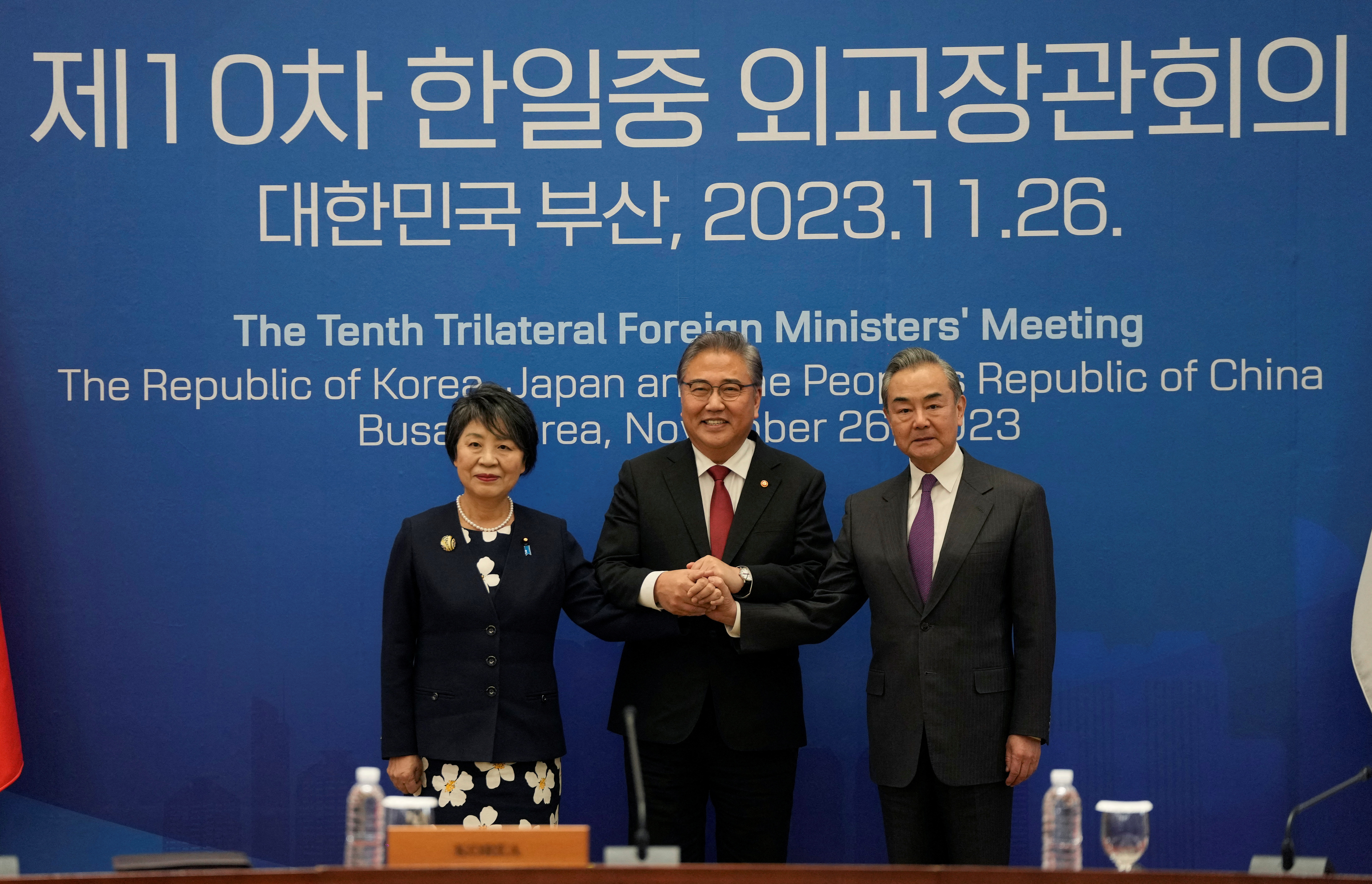 10th trilateral foreign ministers' meeting in Busan