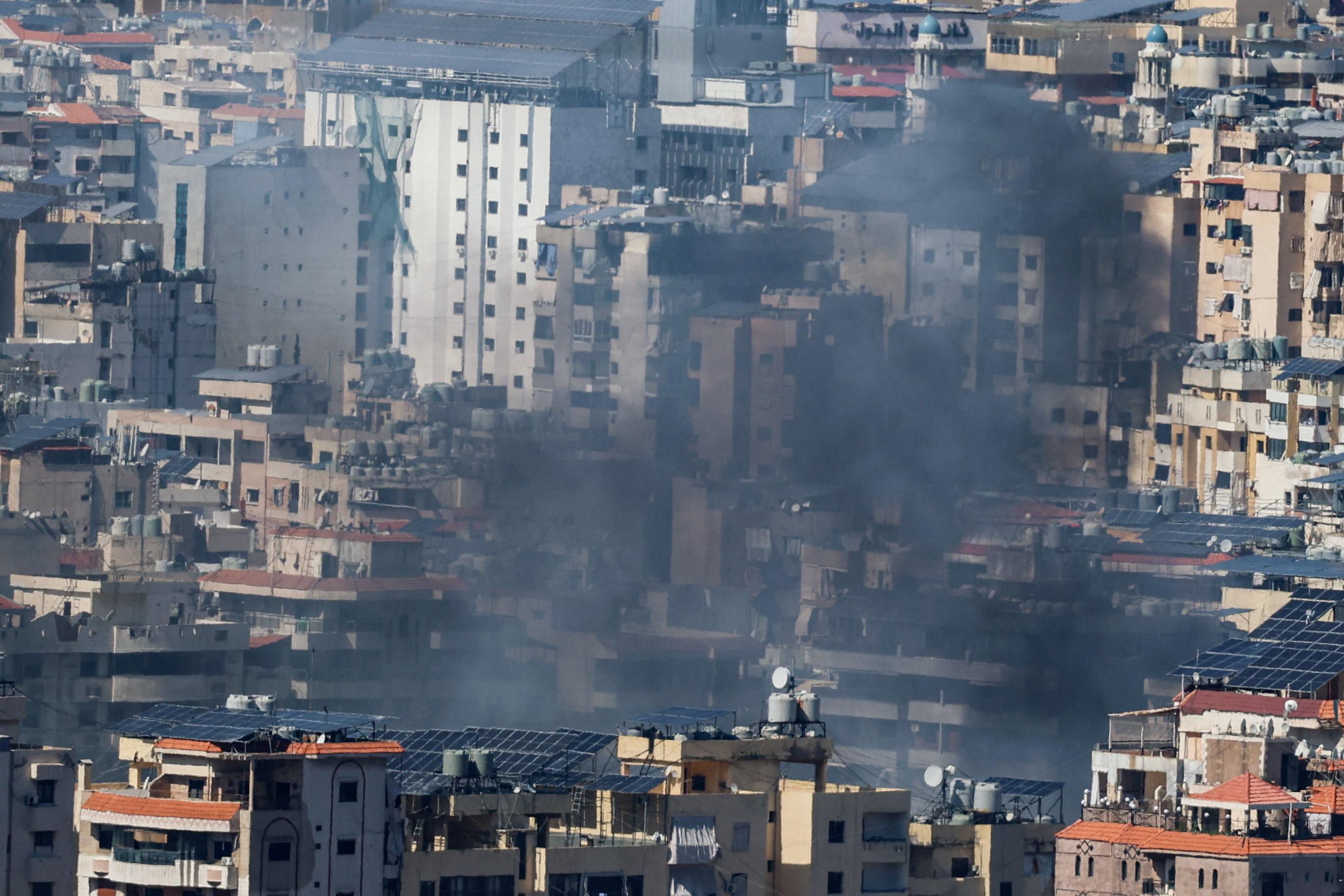 Escalation between Hezbollah and Israel, amid the U.S.-Israeli conflict with Iran, in Beirut