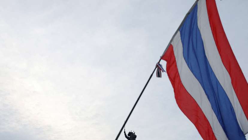 FILE PHOTO: Thailand's flag is seen in Bangkok