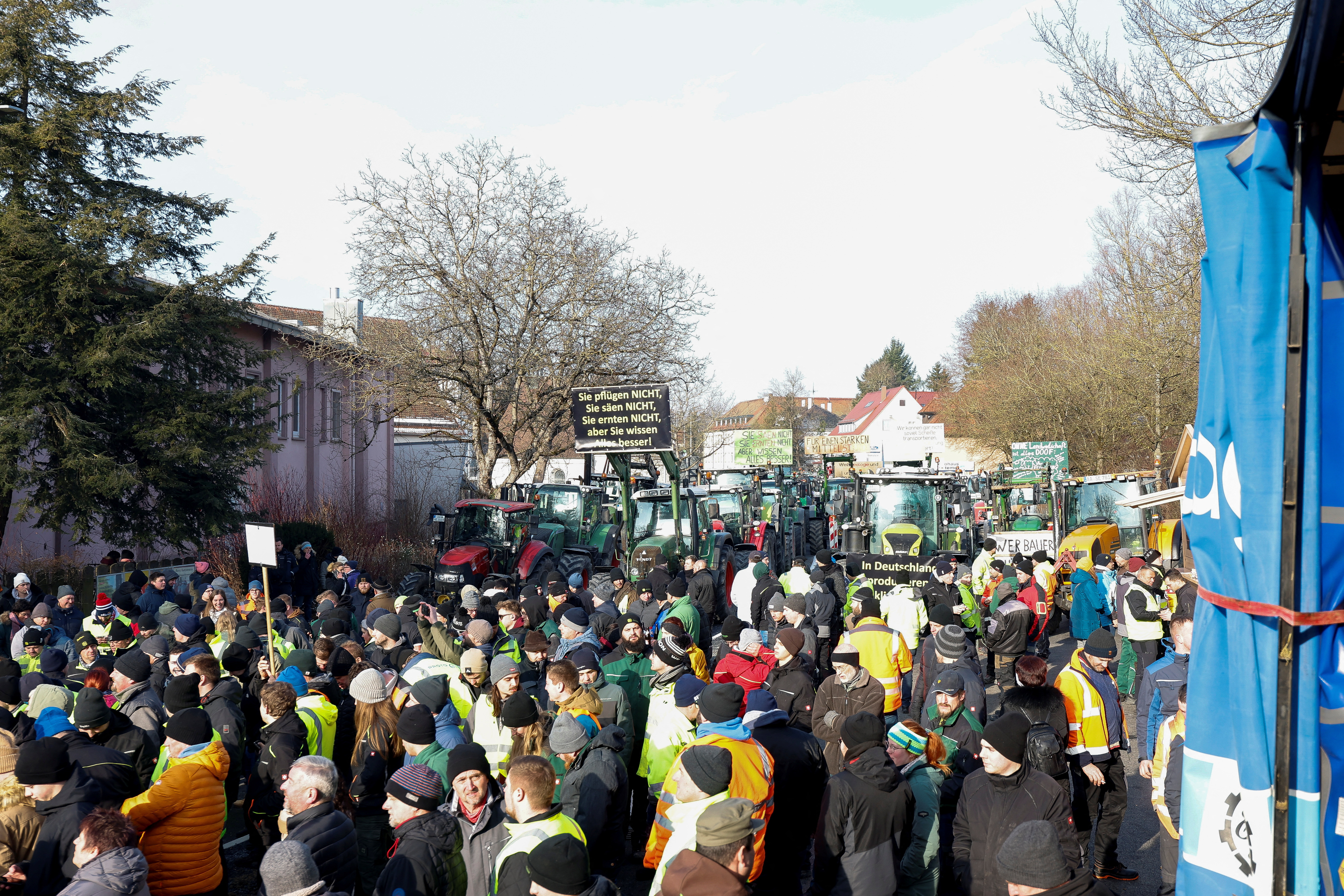 Farmers' protest in Ellwangen