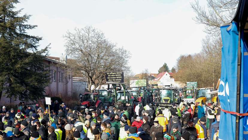 Farmers' protest in Ellwangen
