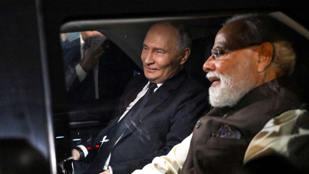 Russian President Vladimir Putin arrives in India