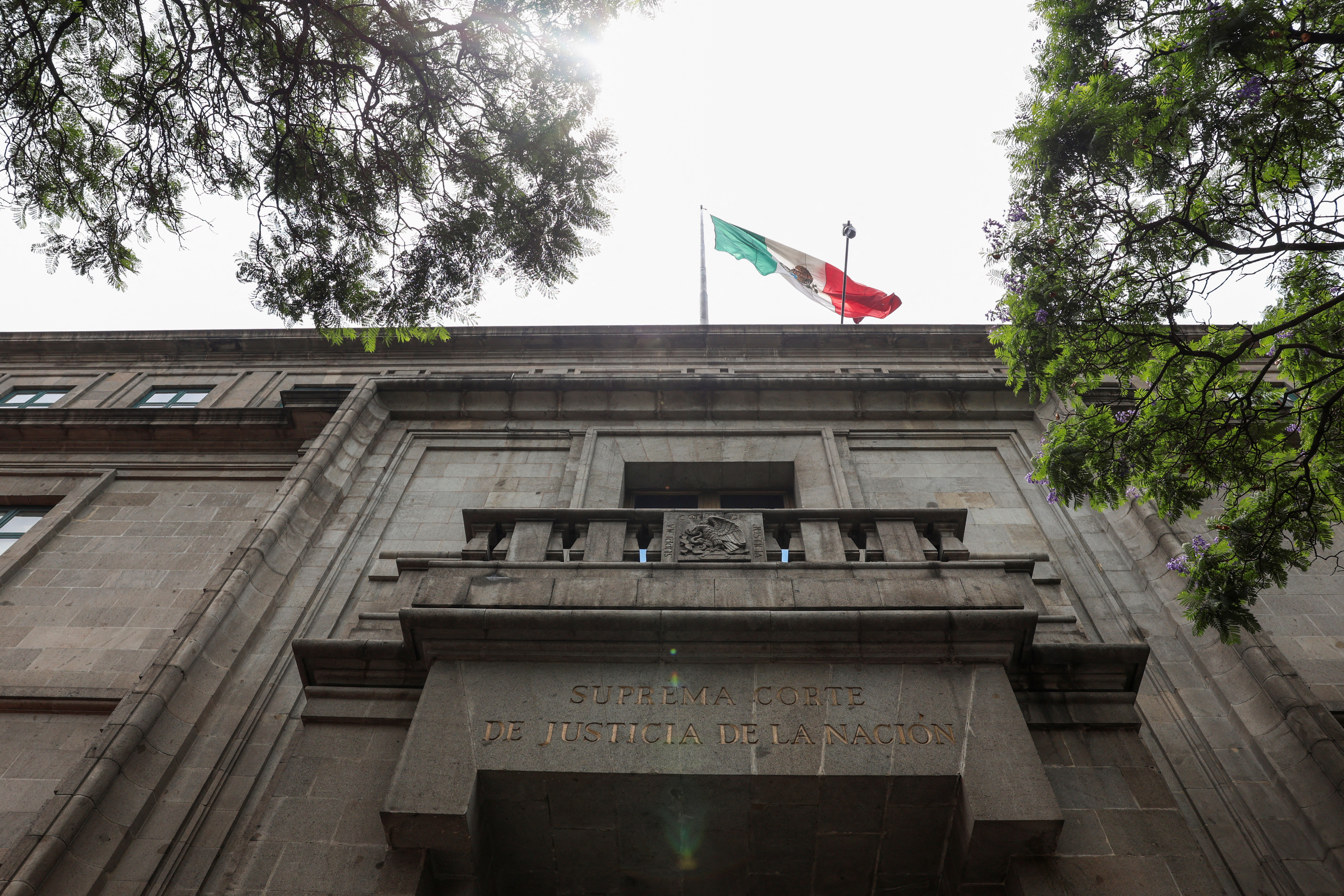 A general view of the Supreme Court of Justice in downtown Mexico City