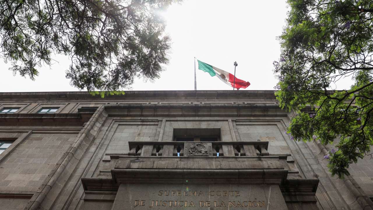 A general view of the Supreme Court of Justice in downtown Mexico City