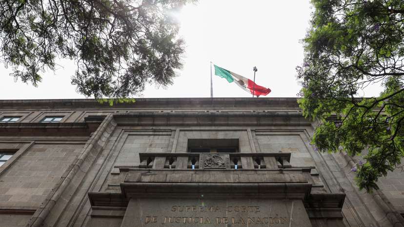 A general view of the Supreme Court of Justice in downtown Mexico City