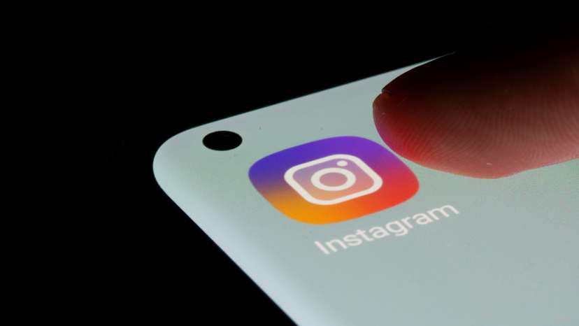 Instagram app is seen on a smartphone in this illustration