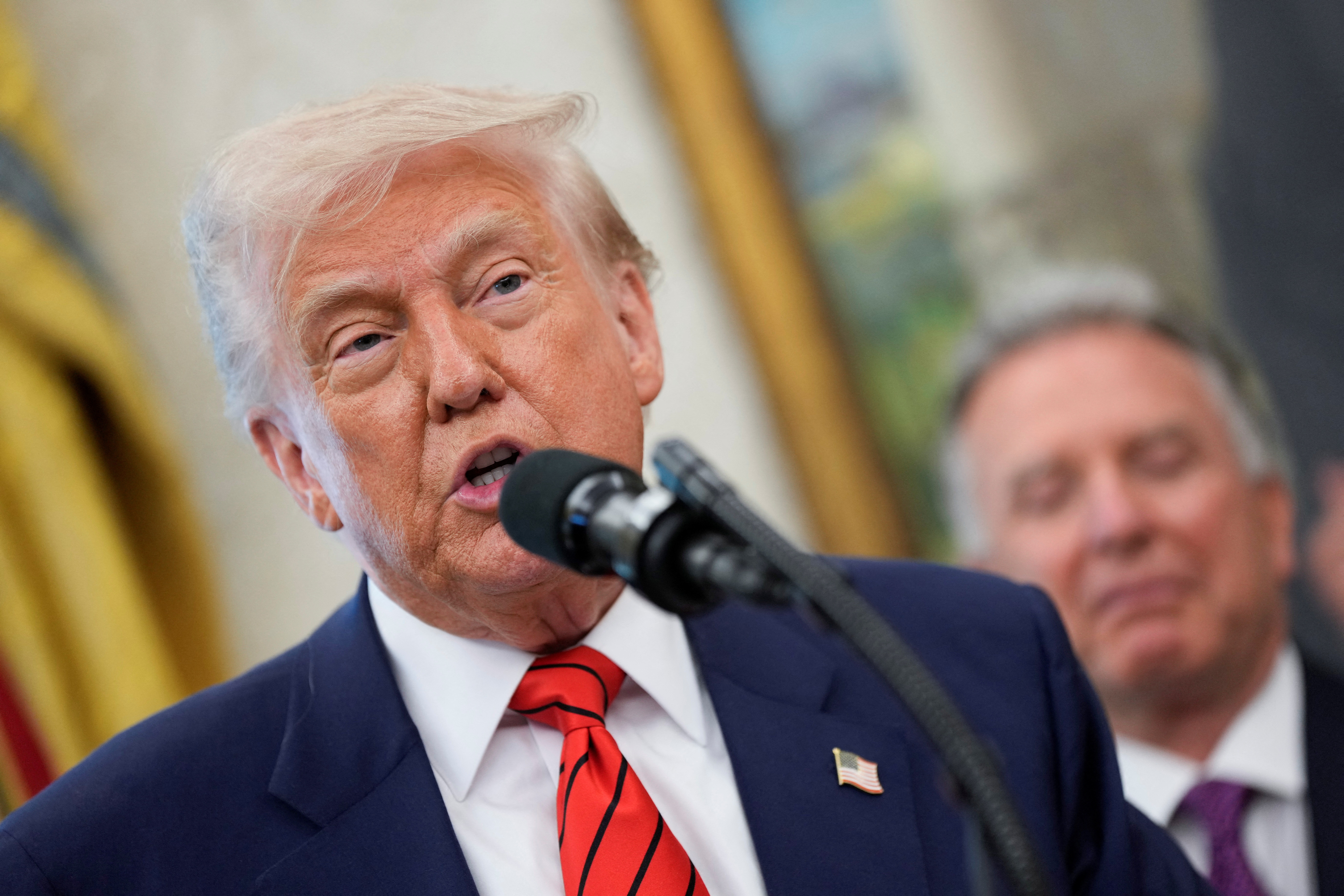 U.S. President Donald Trump swears-in Special Envoy Steve Witkoff at the White House in Washington