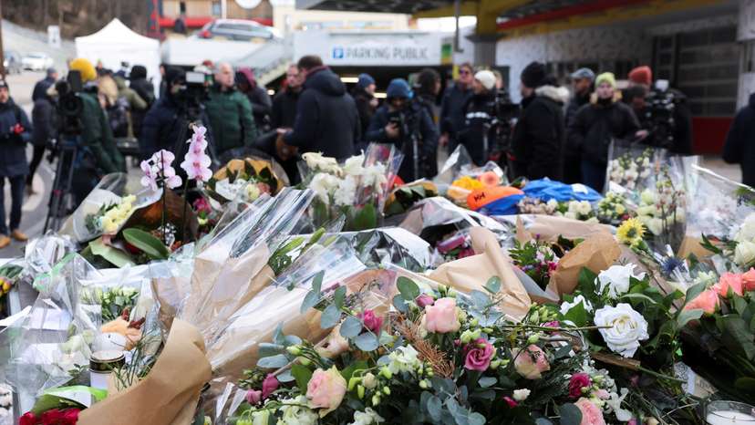 Aftermath of New Year's Eve party fire and explosion at "Le Constellation" bar in Crans-Montana