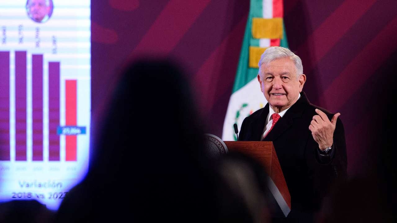 Mexican President holds regular press conference, in Mexico City