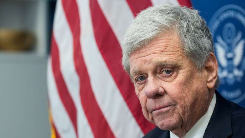 Prisoners released from Belarus arrive at the U.S. embassy in Vilnius