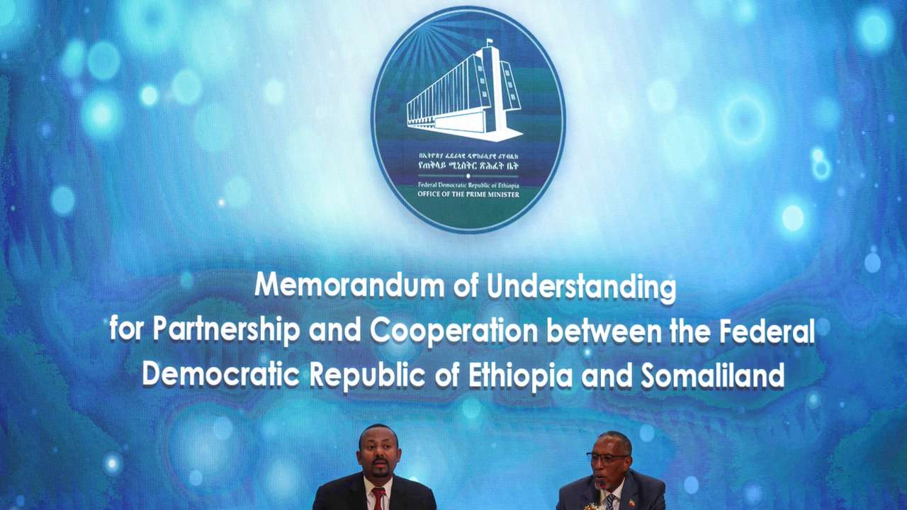 Signing of the Memorandum of Understanding agreement between Ethiopia and Somaliland, in Addis Ababa