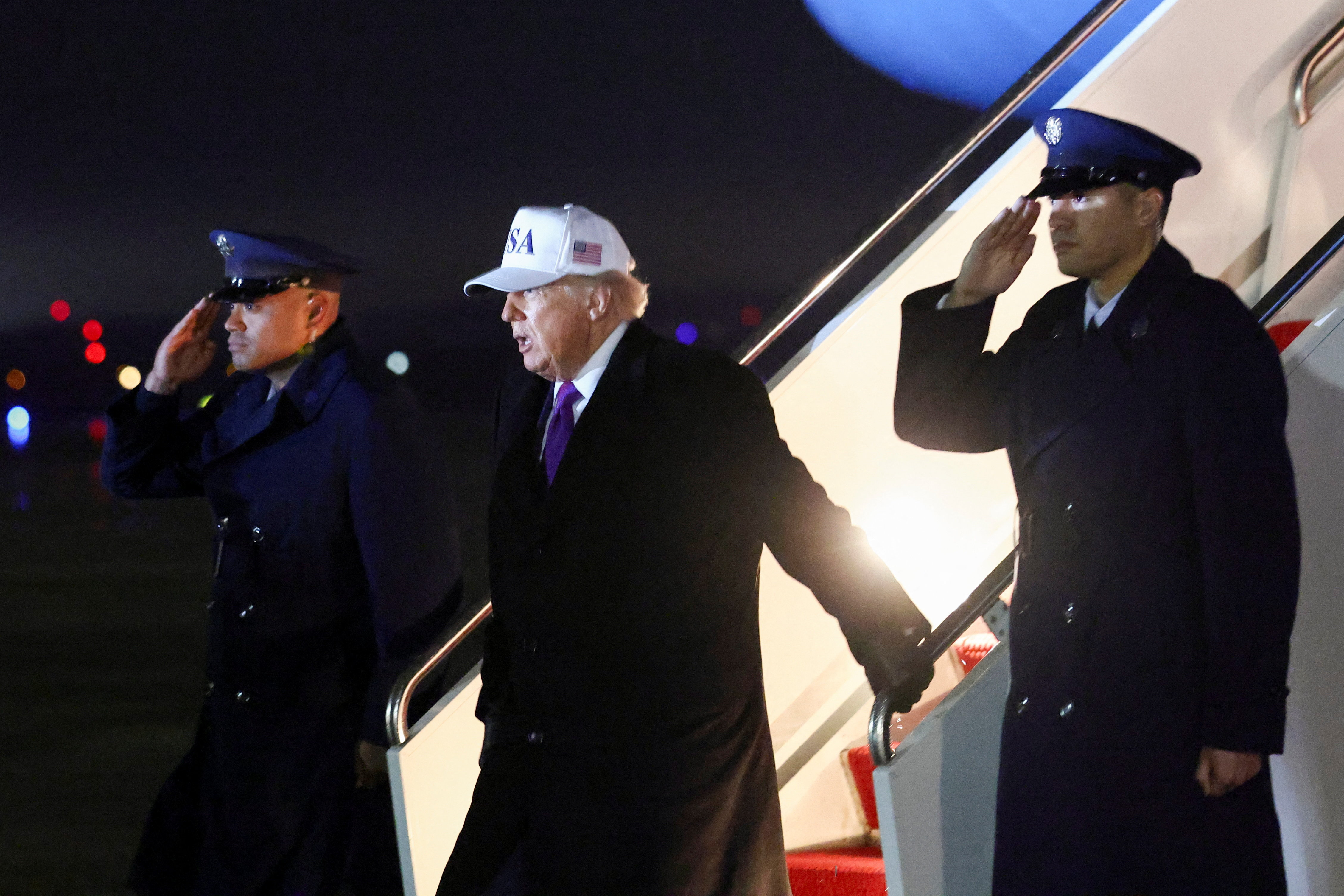 U.S. President Trump at Joint Base Andrews