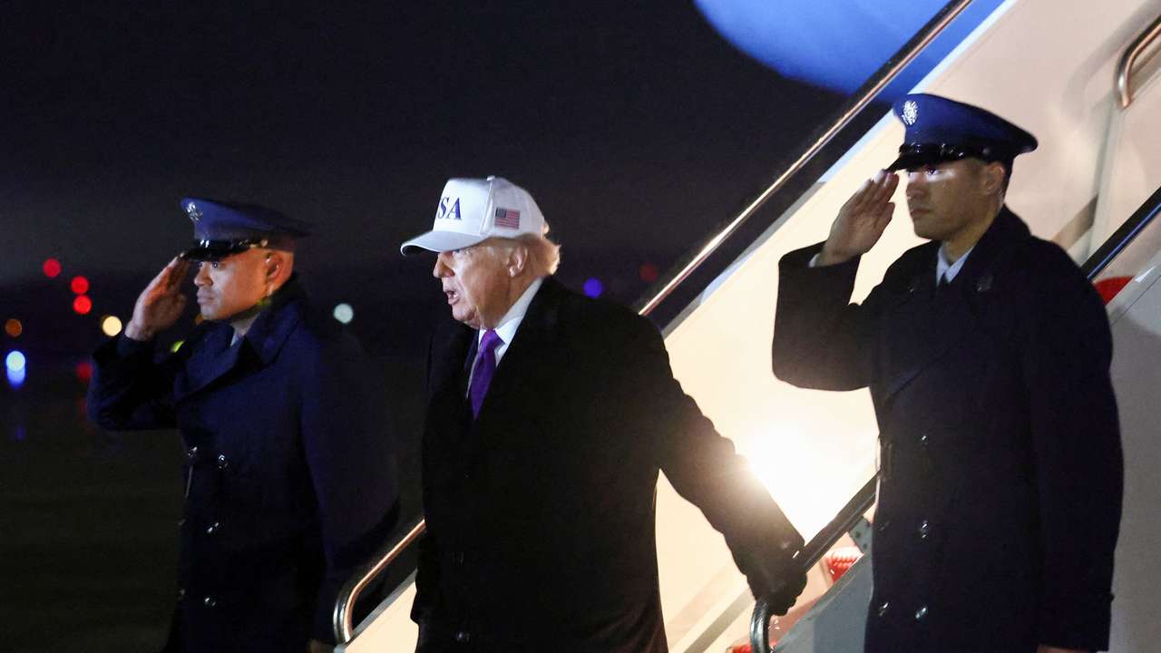 U.S. President Trump at Joint Base Andrews