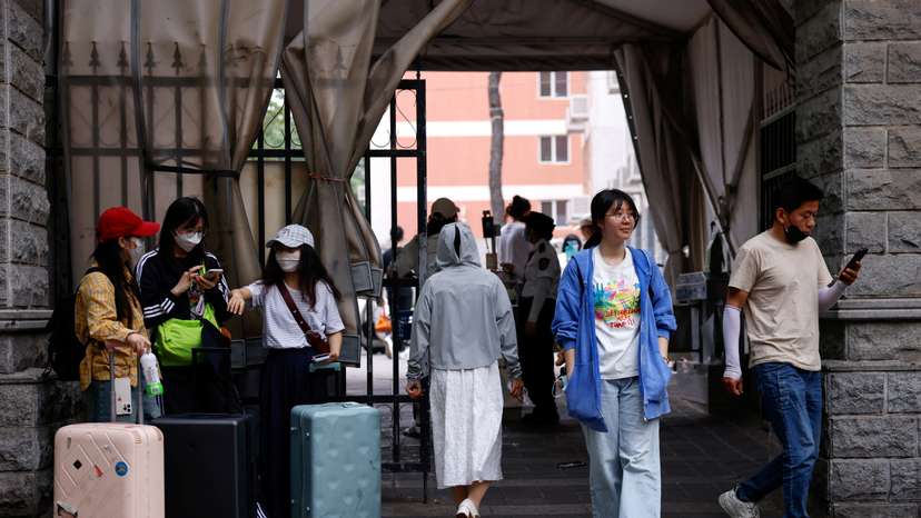 An interview with a Chinese postgraduate student who is waiting to resume visa process to study a PhD in the U.S., in Beijing