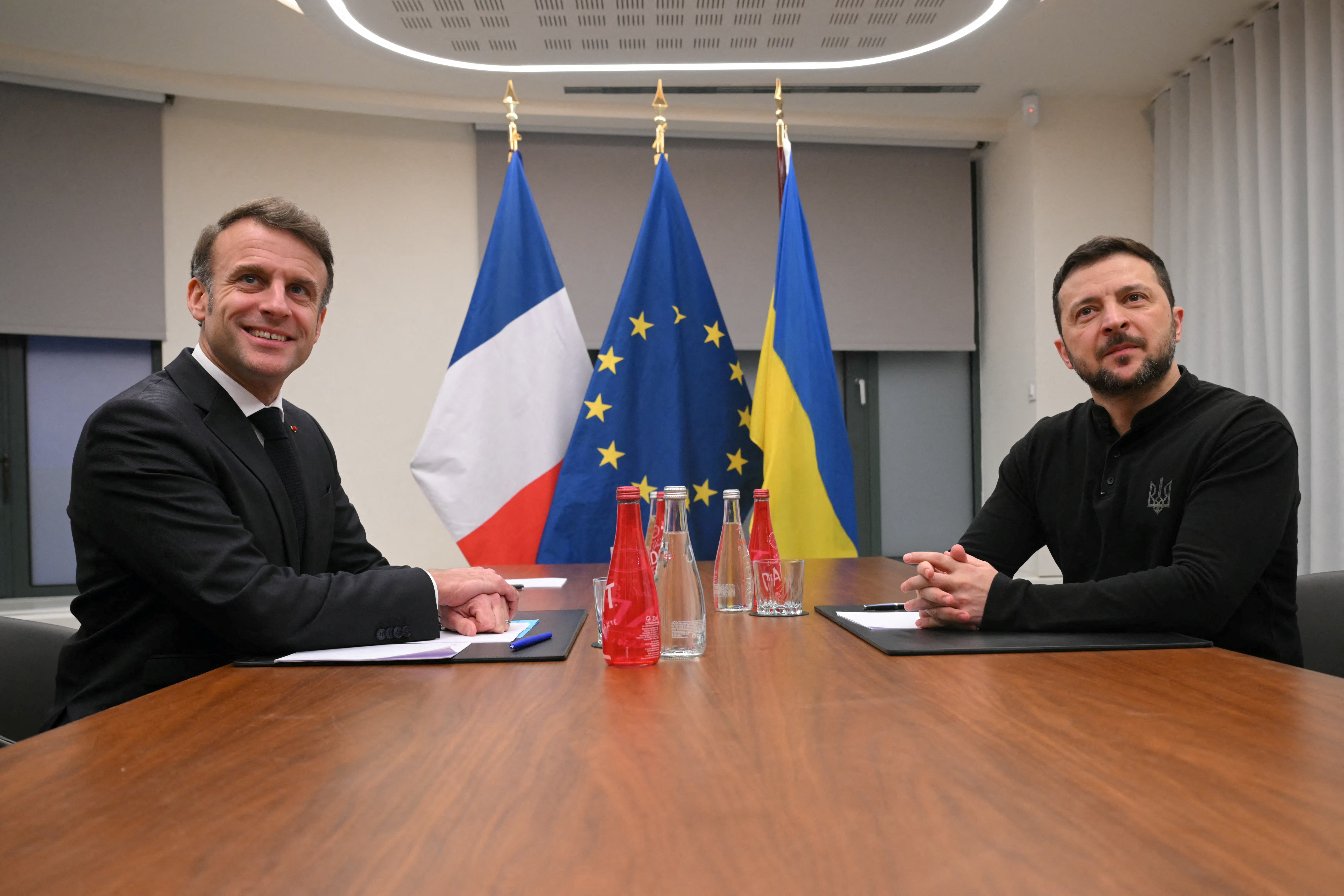 Macron and Zelenskiy meet in Brussels