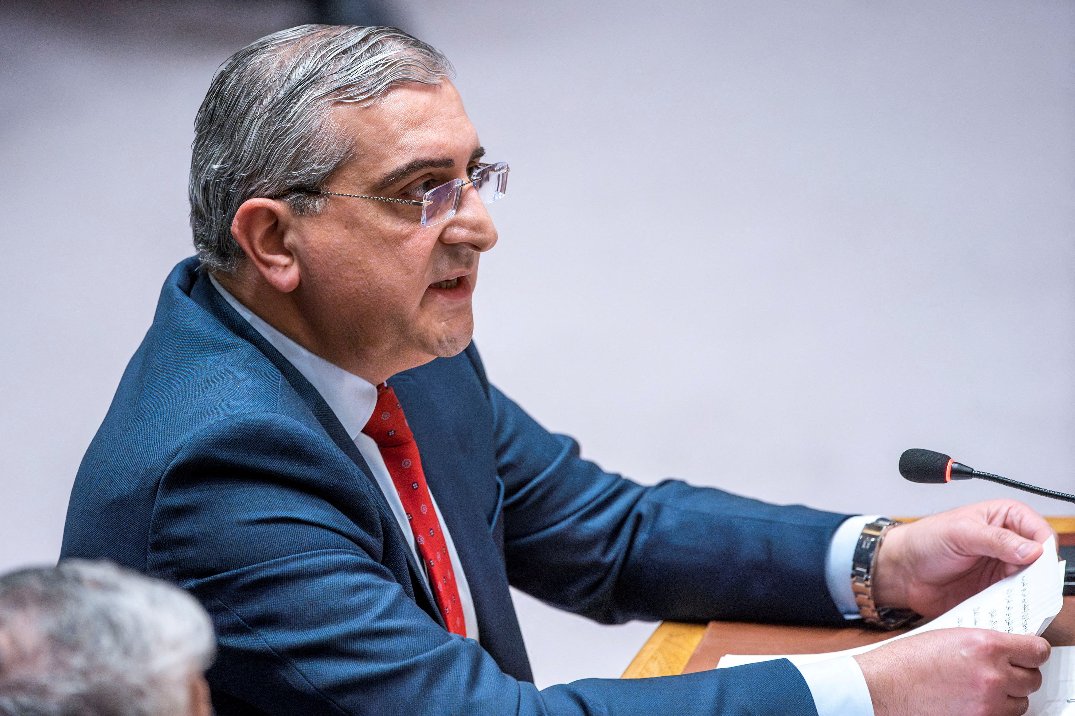 FILE PHOTO: Permanent Representative of the Syrian Arab Republic to the United Nations, Koussay Aldahhak