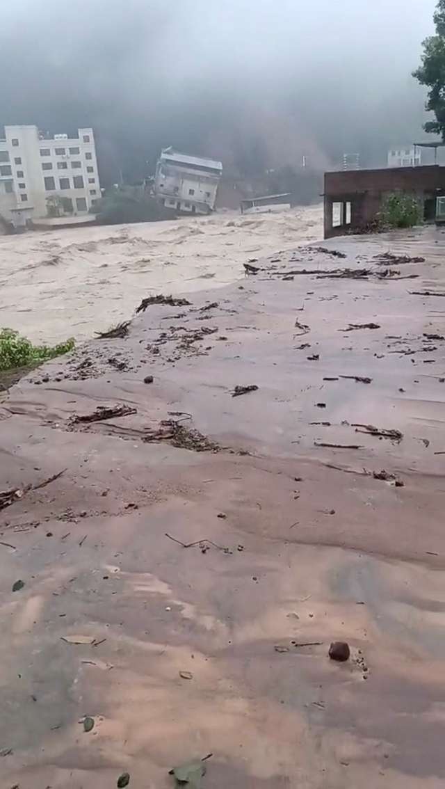Heavy rains and landslides in China