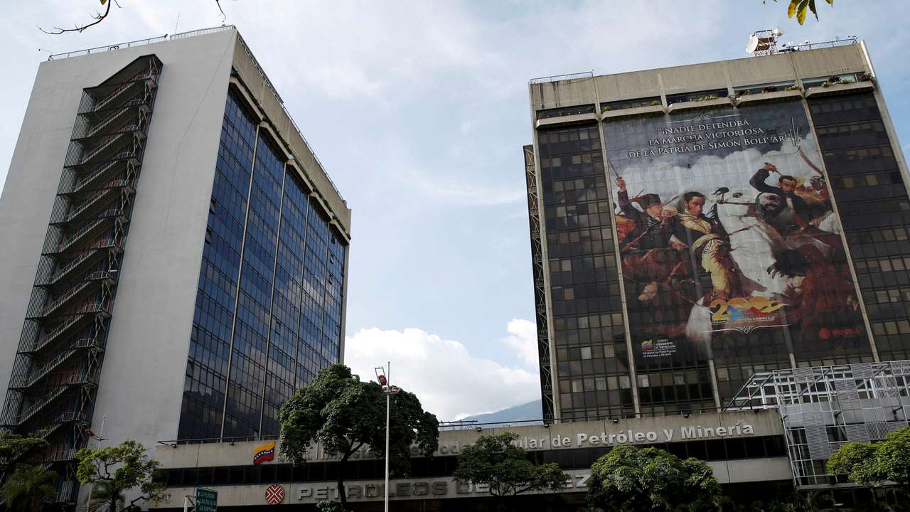 FILE PHOTO: A general view of the headquarters of the Venezuelan oil company PDVSA in Caracas