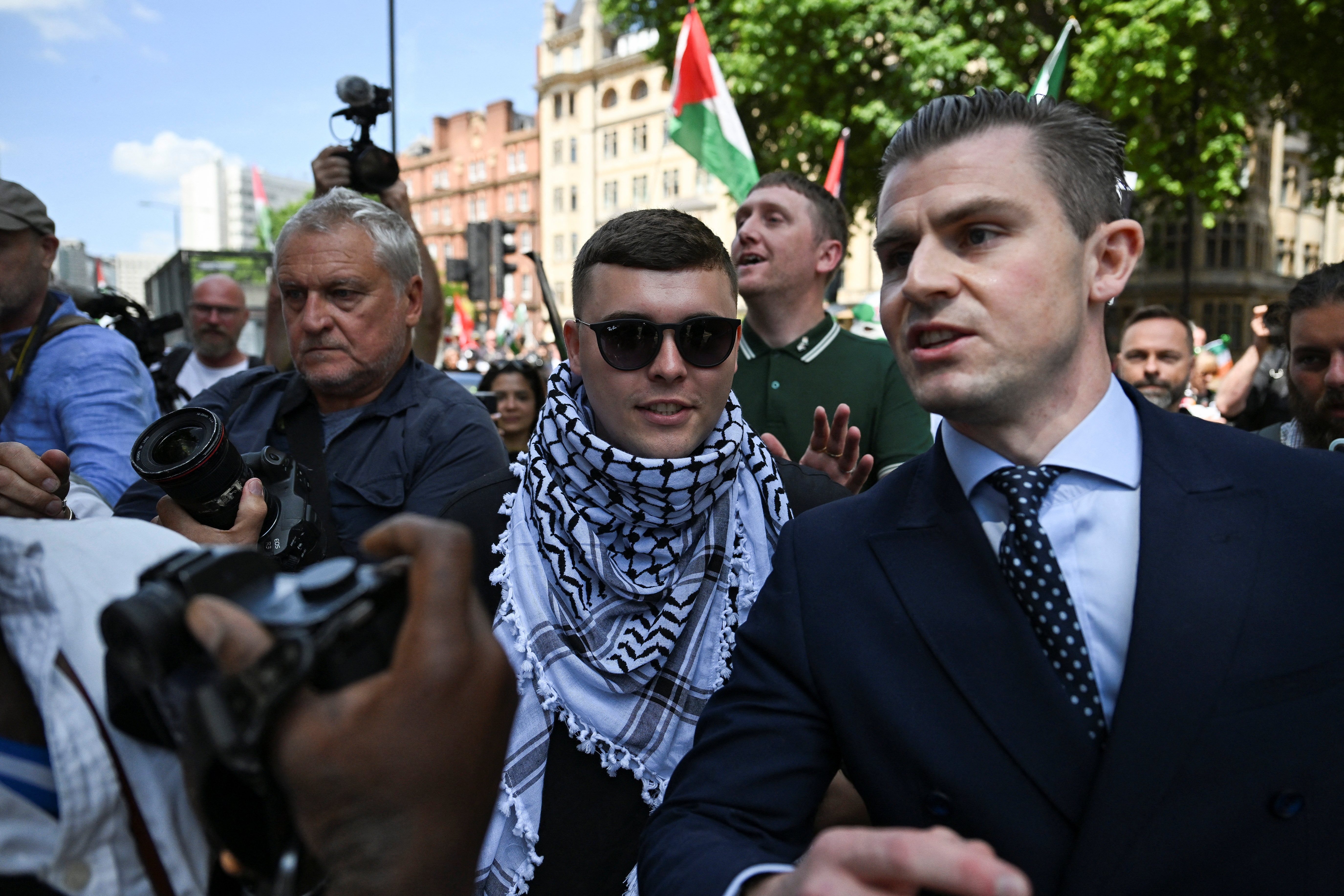 Member of Irish rap group Kneecap in UK court on terrorism charge