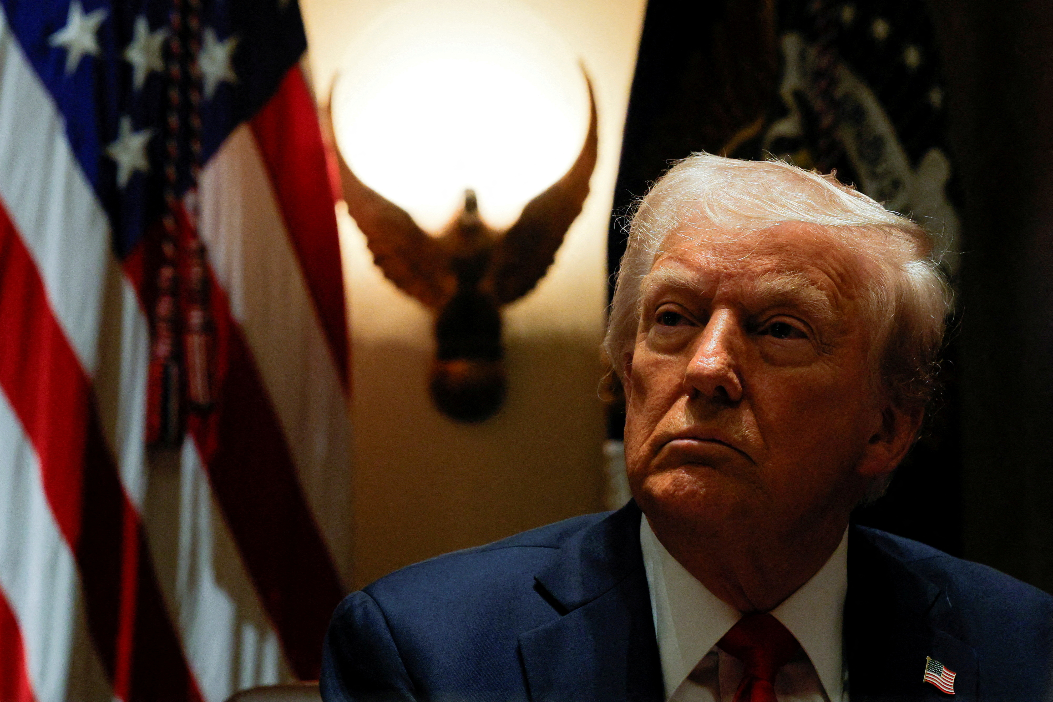 U.S. President Trump hosts his first cabinet meeting of second term at White House