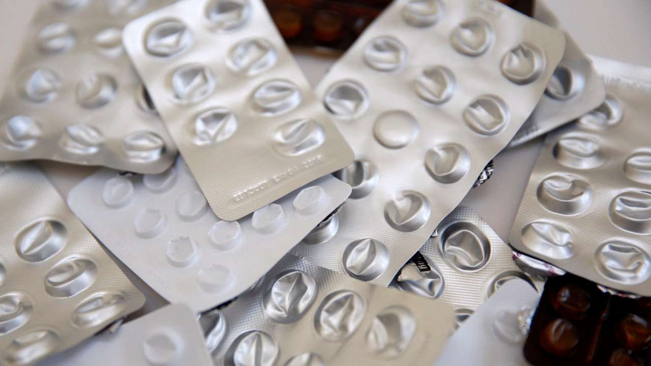 Used blister packets that contained medicines, tablets and pills are seen, in this picture illustration