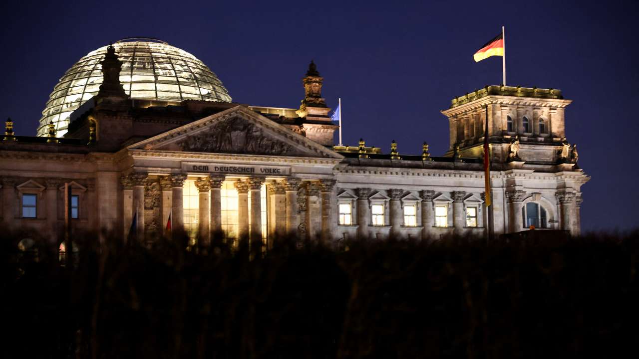 A view shows the Reichstag building, the seat of the German parliament, the Bundestag, in Berlin