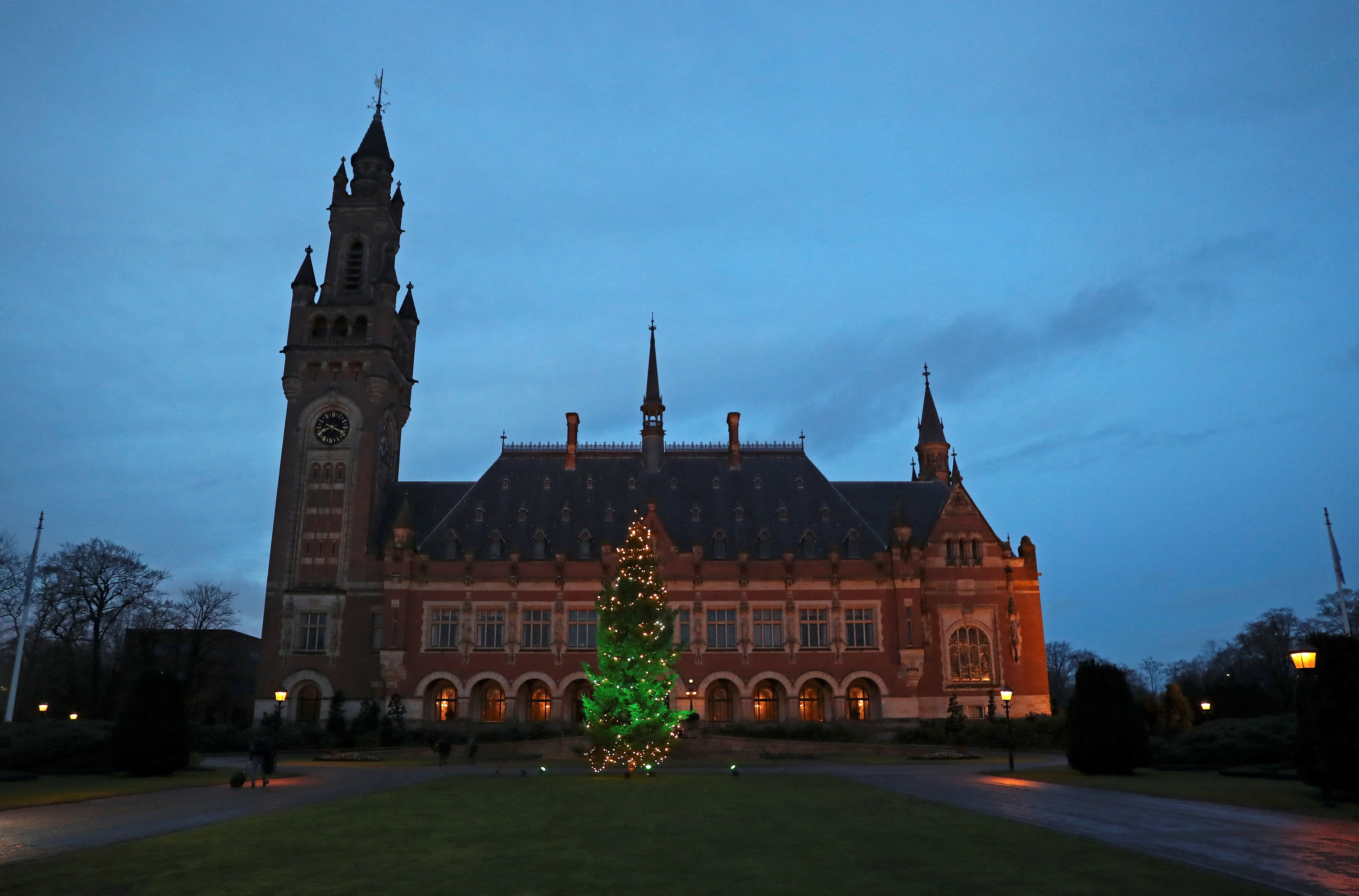 FILE PHOTO: General view of the International Court of Justice (ICJ) in The Hague