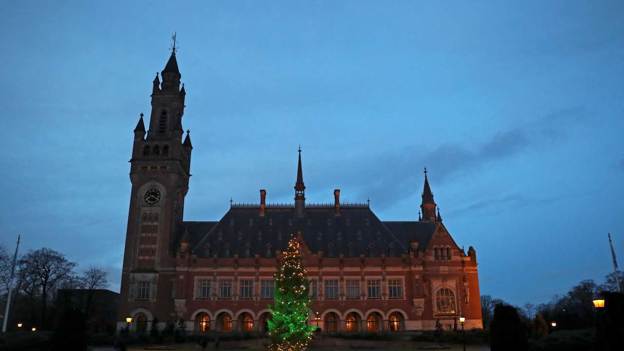 FILE PHOTO: General view of the International Court of Justice (ICJ) in The Hague