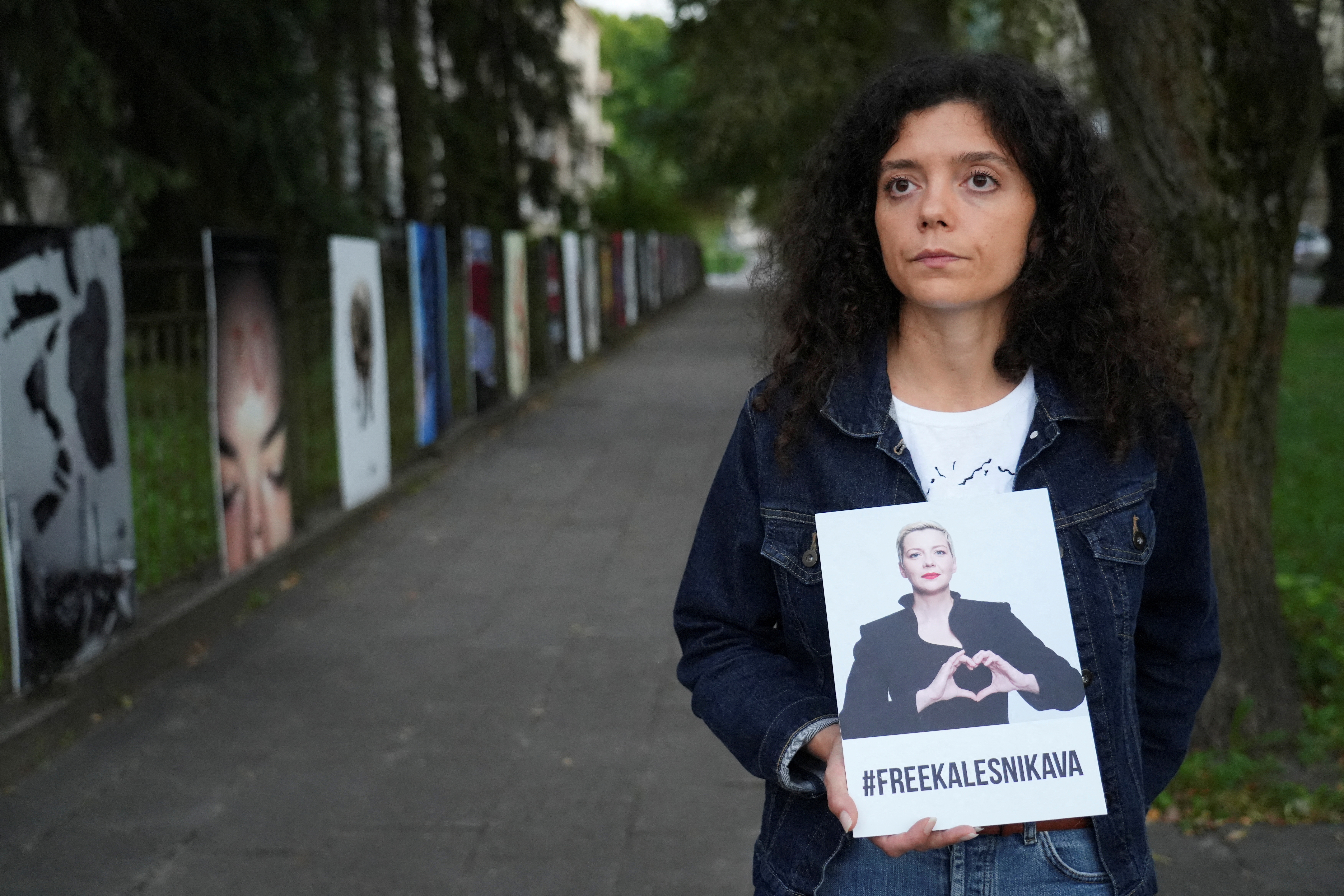 FILE PHOTO: Interview with Tatsiana Khomich, sister of imprisoned Belarus opposition leader Maria Kalesnikava