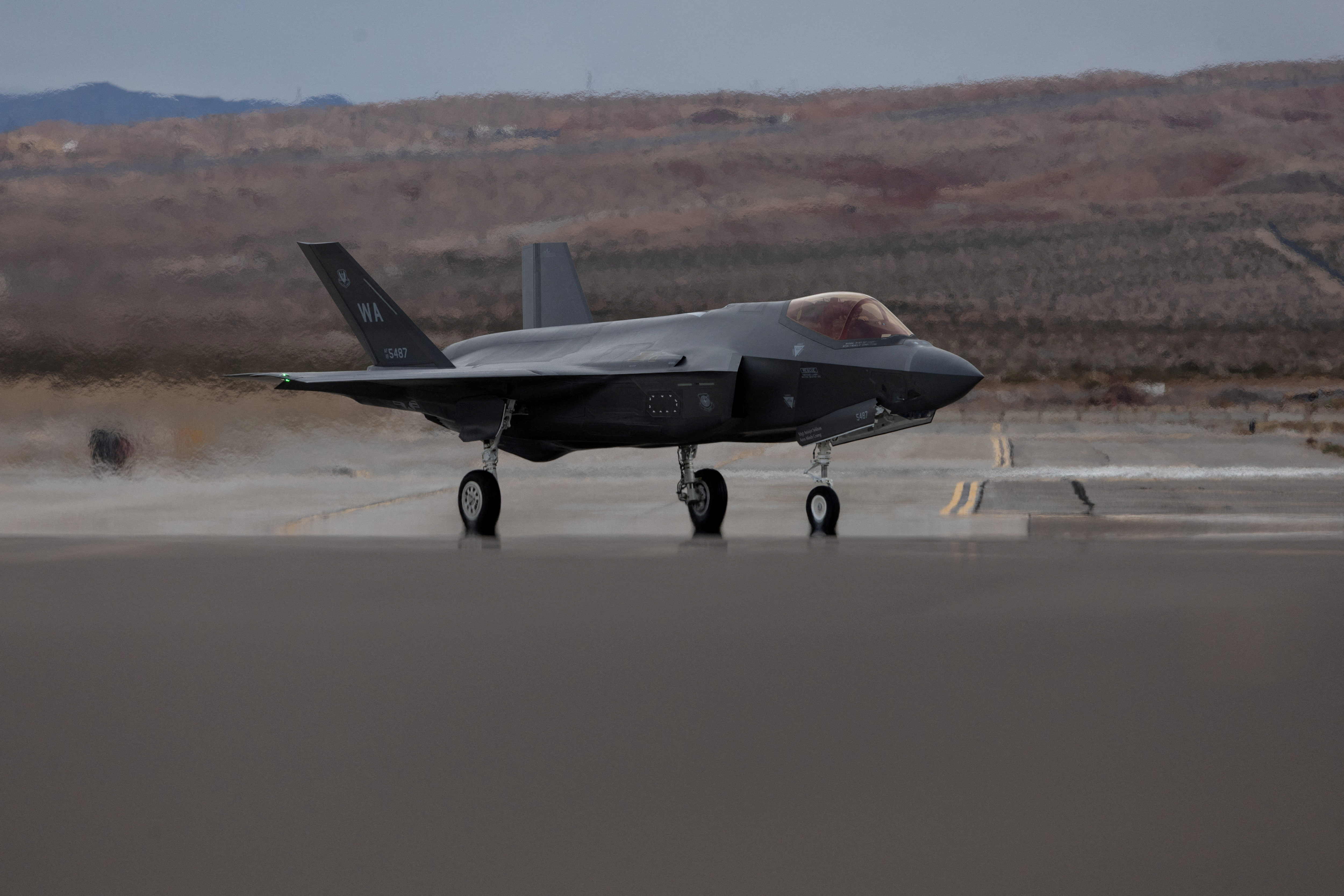 FILE PHOTO: Annual Red Flag military exercise between the United States, Britain and Australia, in Nevada