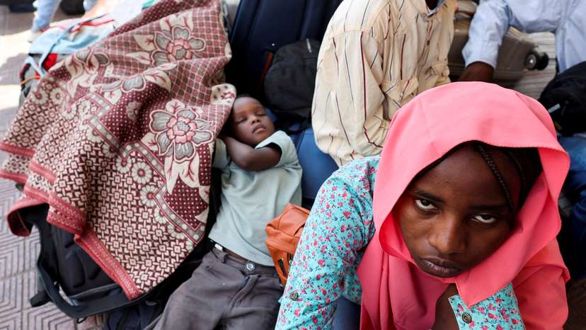 Displaced Sudanese head home from Egypt as a free train with a voluntary return is coordinated by the Egyptian government, in Cairo