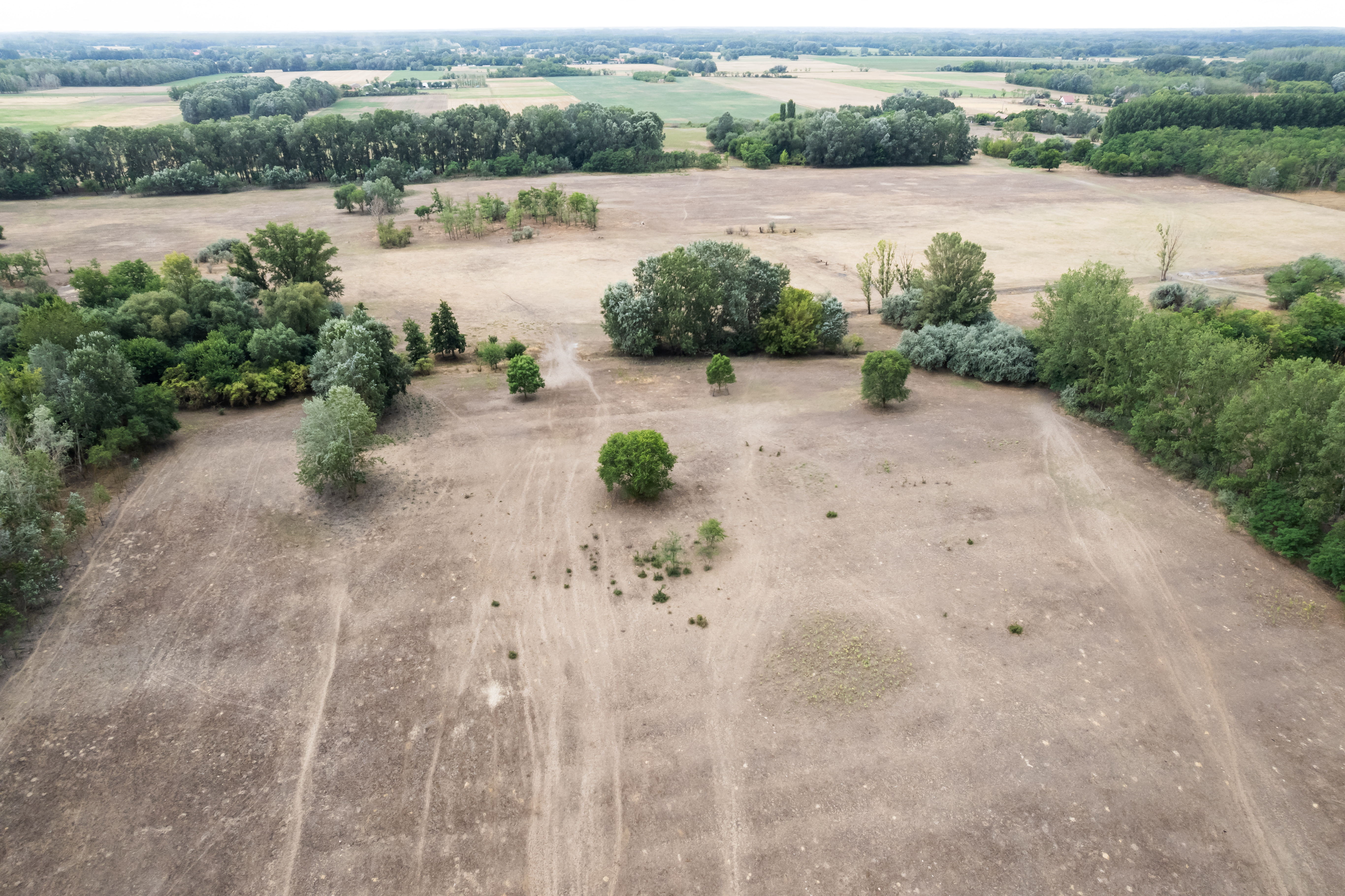 A dried-up lands near Jaszszentlaszlo