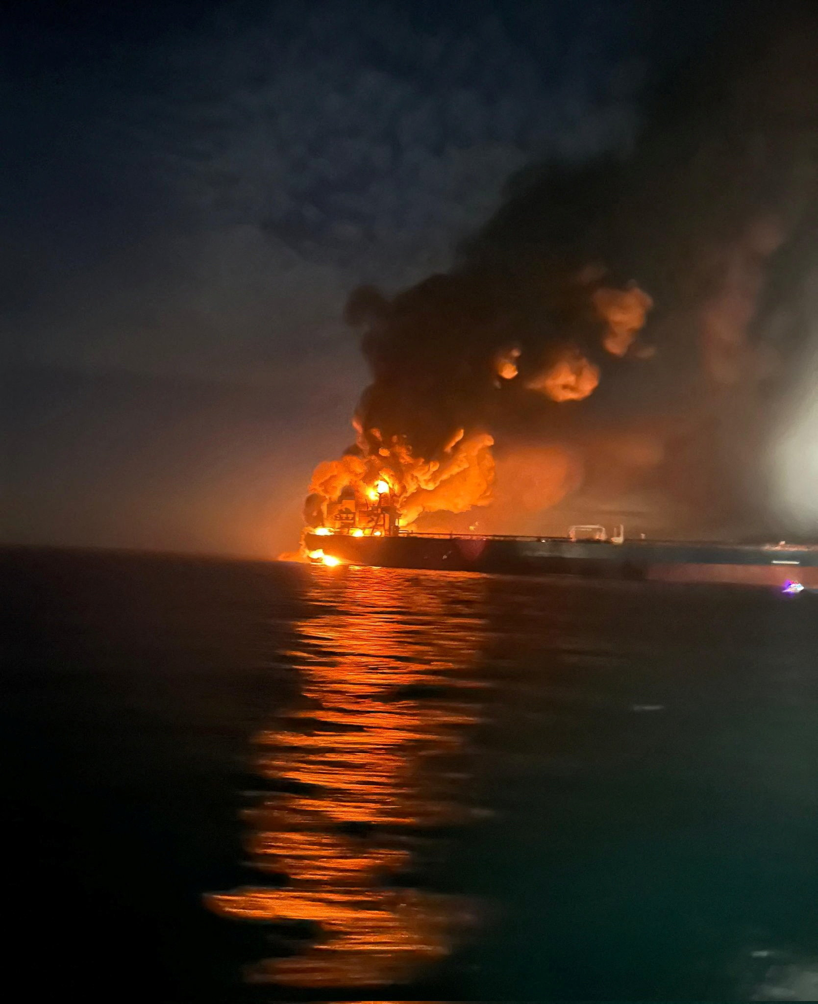 Blasts hit sanctioned tankers off Turkey's coast, rescues underway