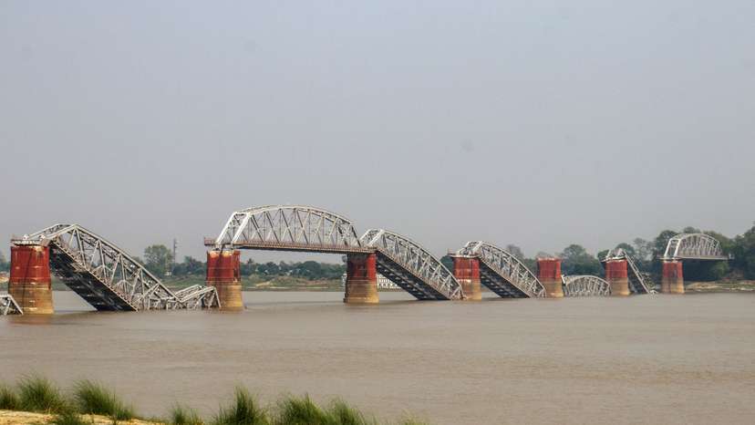 Aftermath of a strong earthquake, in Sagaing