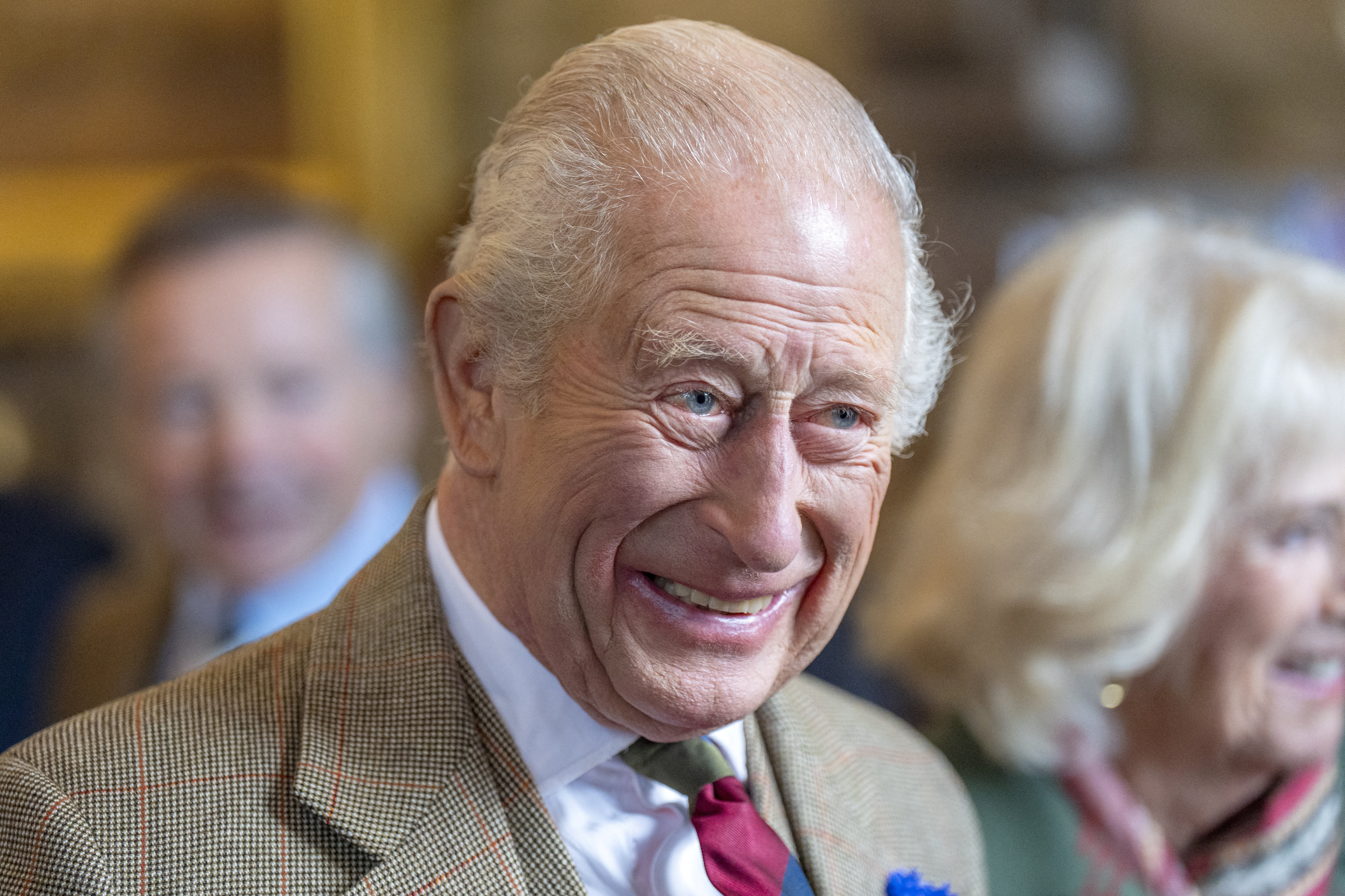Britain's King Charles visits Ballater