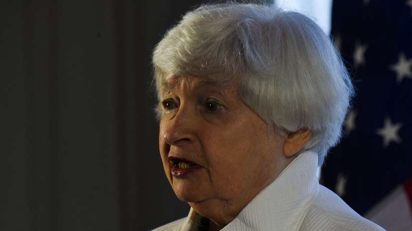 FILE PHOTO: U.S. Treasury Secretary Janet Yellen attends a G20 event in Barra da Tijuca, Rio de Janeiro