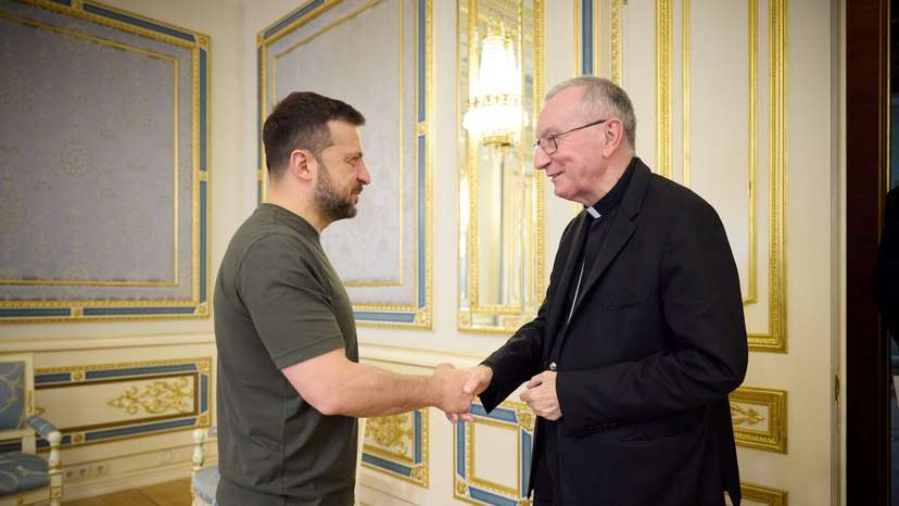 Vatican's Secretary of State Parolin visits Ukraine