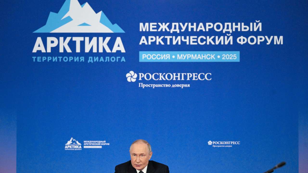 Russian President Vladimir Putin visits Murmansk