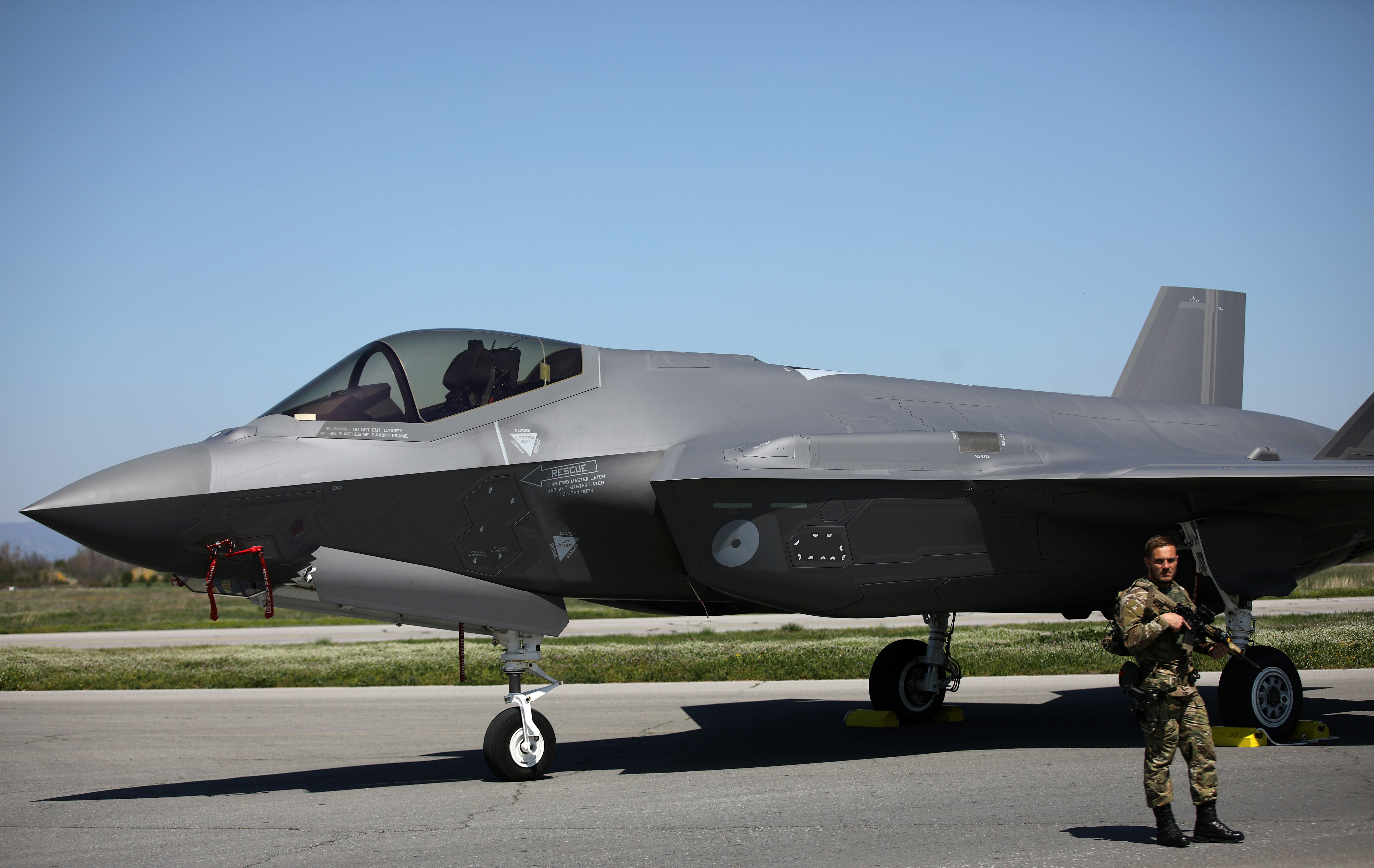 Royal Netherlands Air Force F-35 at Graf Ignatievo airbase