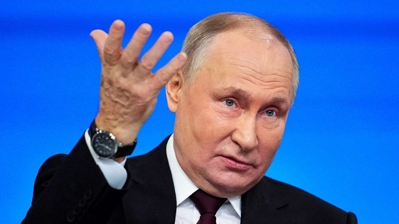 Russian President Putin holds his annual press conference in Moscow