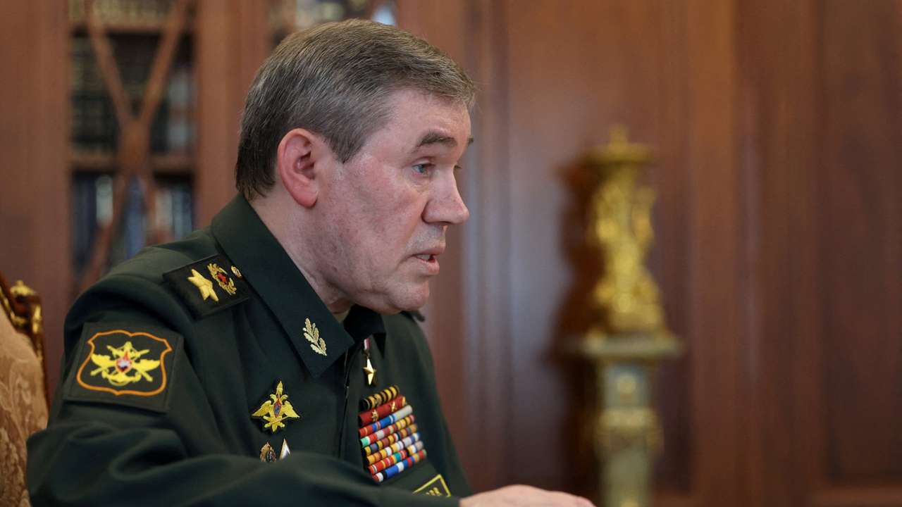 FILE PHOTO: Russian President Vladimir Putin meets with Chief of the General Staff Valery Gerasimov in Moscow